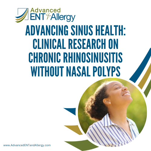 Clinical Research Study for Chronic Rhinosinusitis Without Nasal Polyps